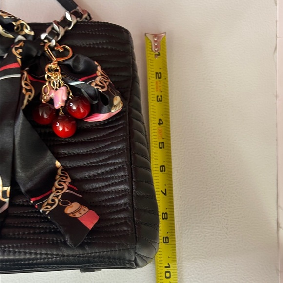 Louis Quatorze Black Tote with Chain Straps - Picture 13 of 13